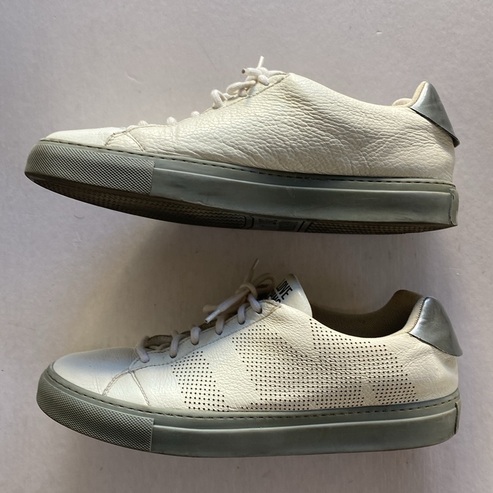Love Moschino Men's White Leather Sneakers Size 42